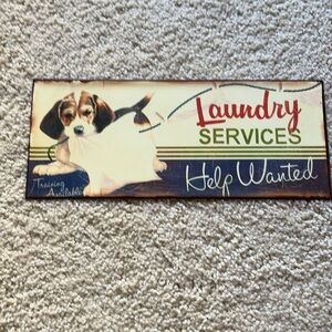 “Laundry Service- Help Wanted”